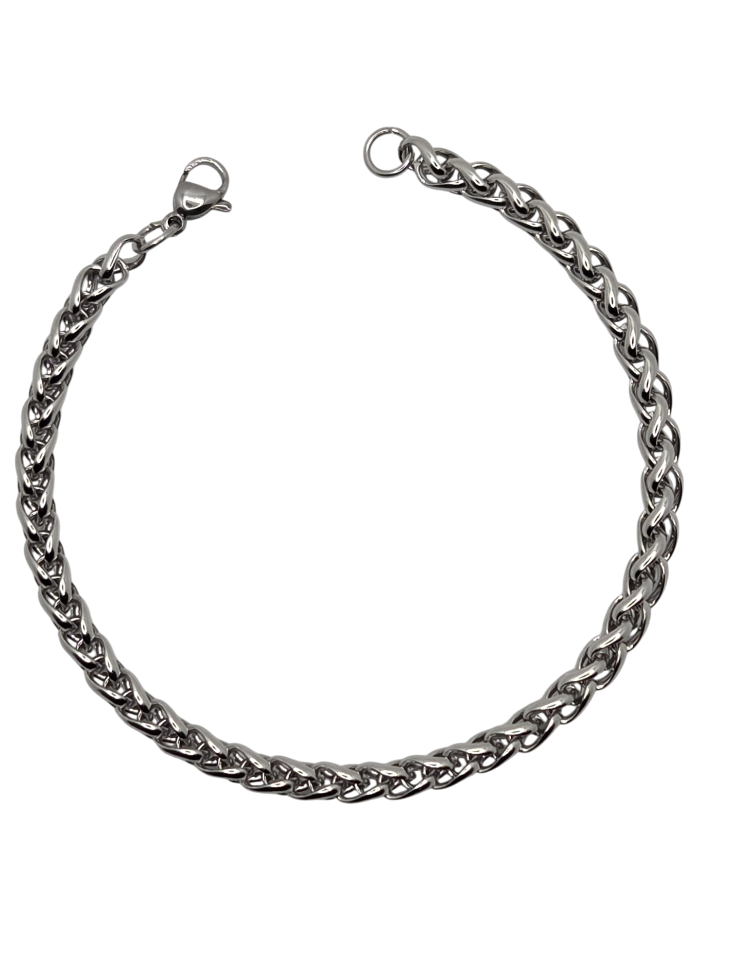 Zilverkleurig RVS fijne Schakelarmband