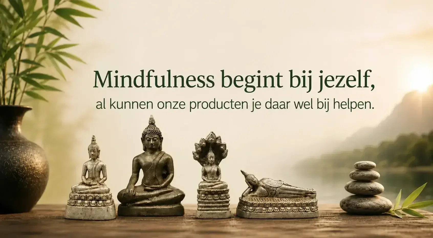 MIndfulness begint bij jezelf, al kunnen onze producten je daar wel bij helpen