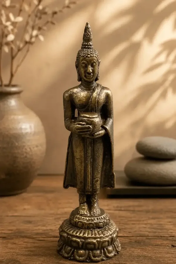 bronzen woensdag boeddha pang um baatr beeld