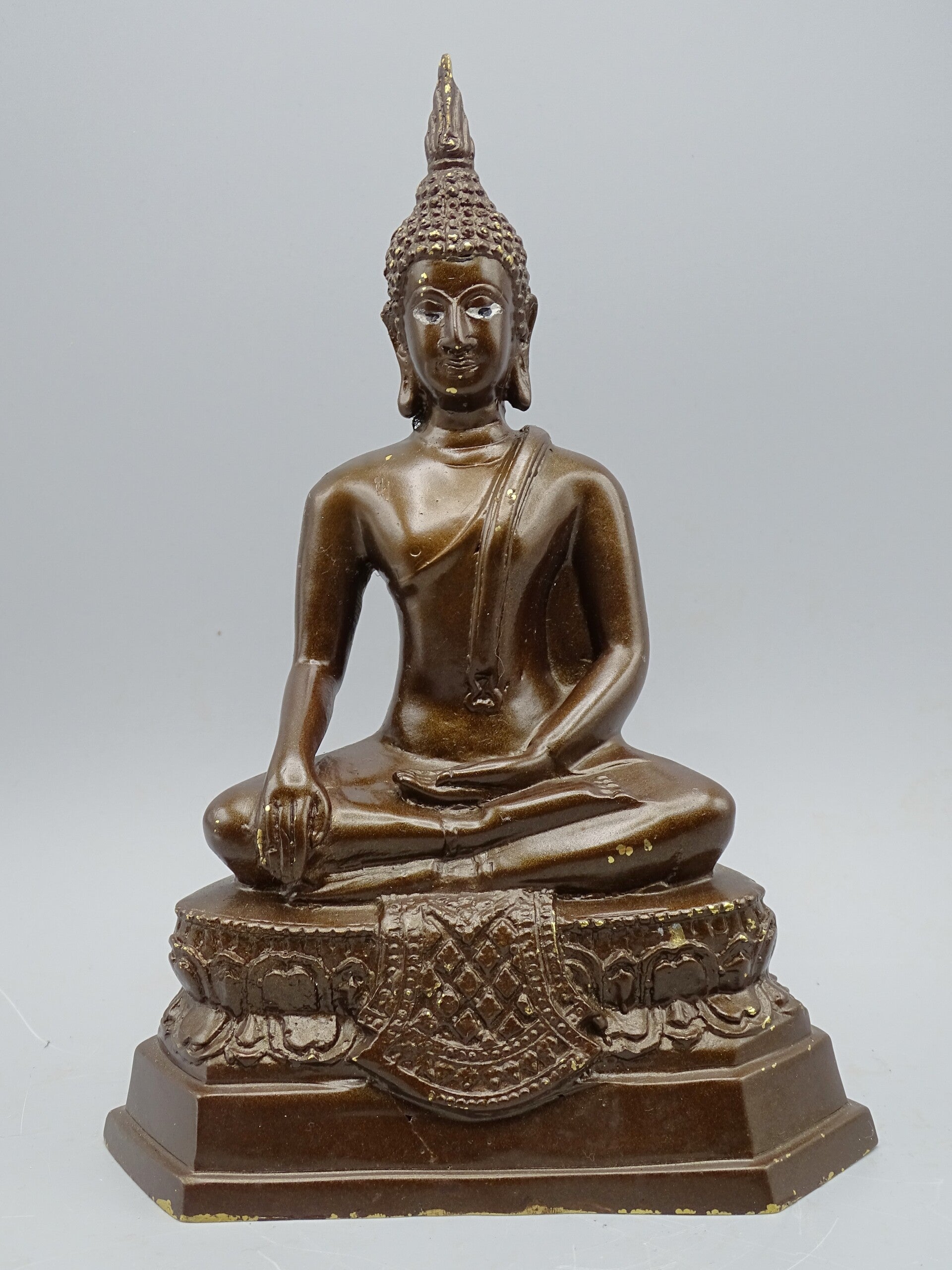 Grote Donderdag Geboortedag Boeddha - Handgemaakt Brons Beeld met Patina