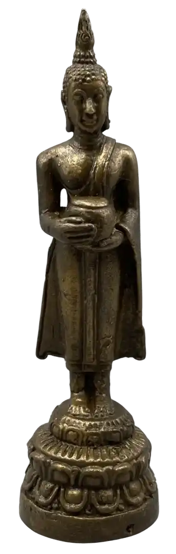 Bronzen Woensdag Boeddha – Pang Um Baatr – Thailand (10,5 cm)
