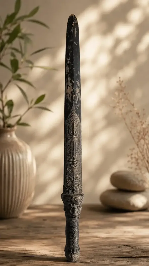 Groot Thais-Khmer ceremonieel bronzen zwaard – 89 cm