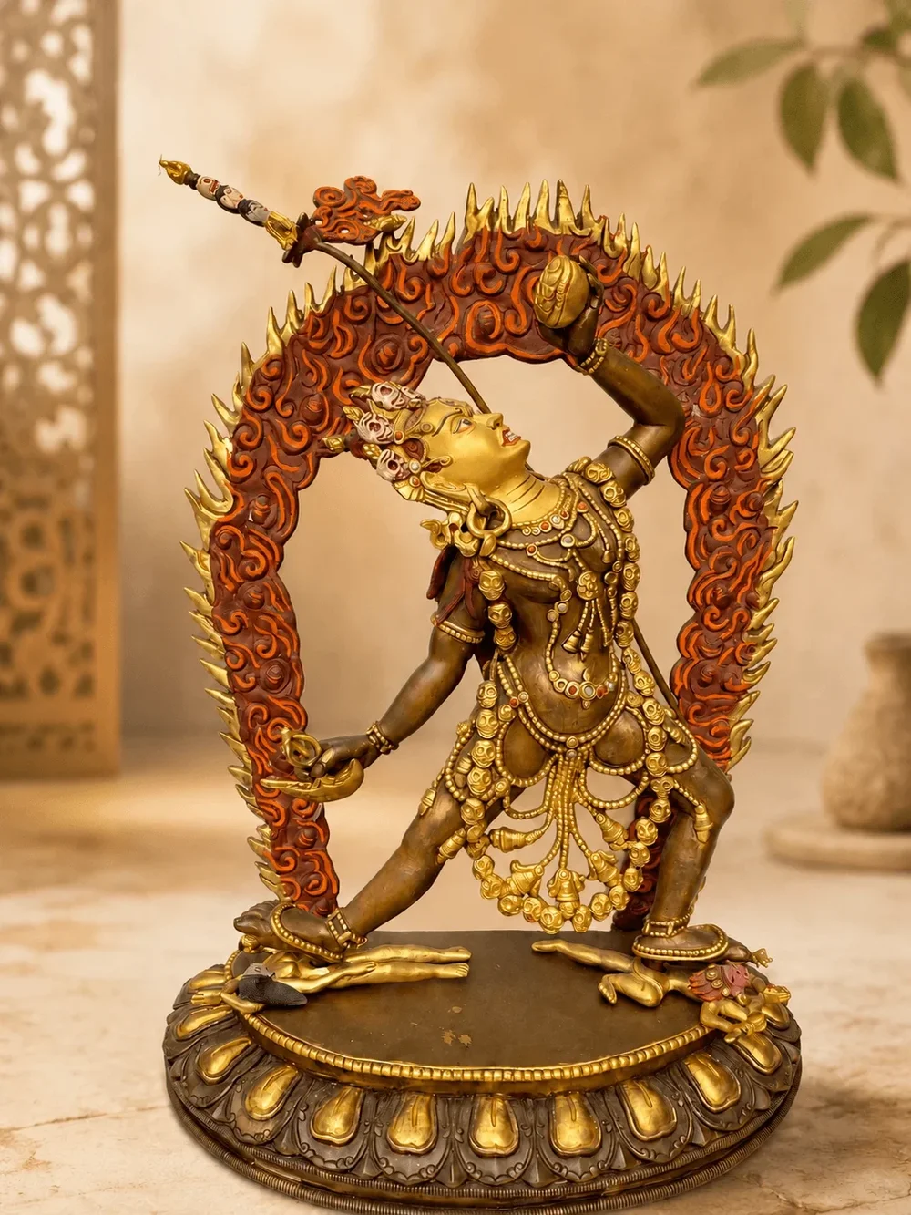 Goldface Vajrayogini beeld uit Nepal