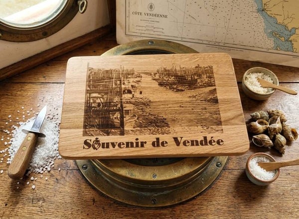 Planche à découper - souvenir de Vendée
