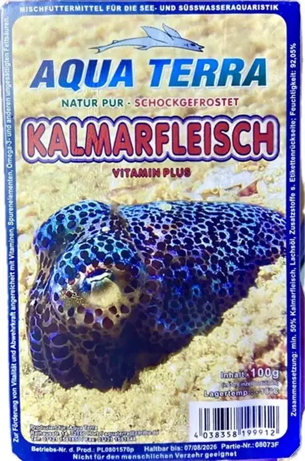 Frostfutter Kalmarfleisch 100g Blister gehackt