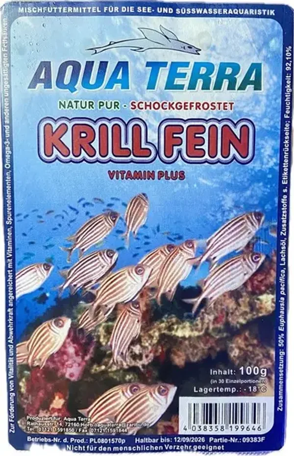 Frostfutter Krill fein 100g Blister