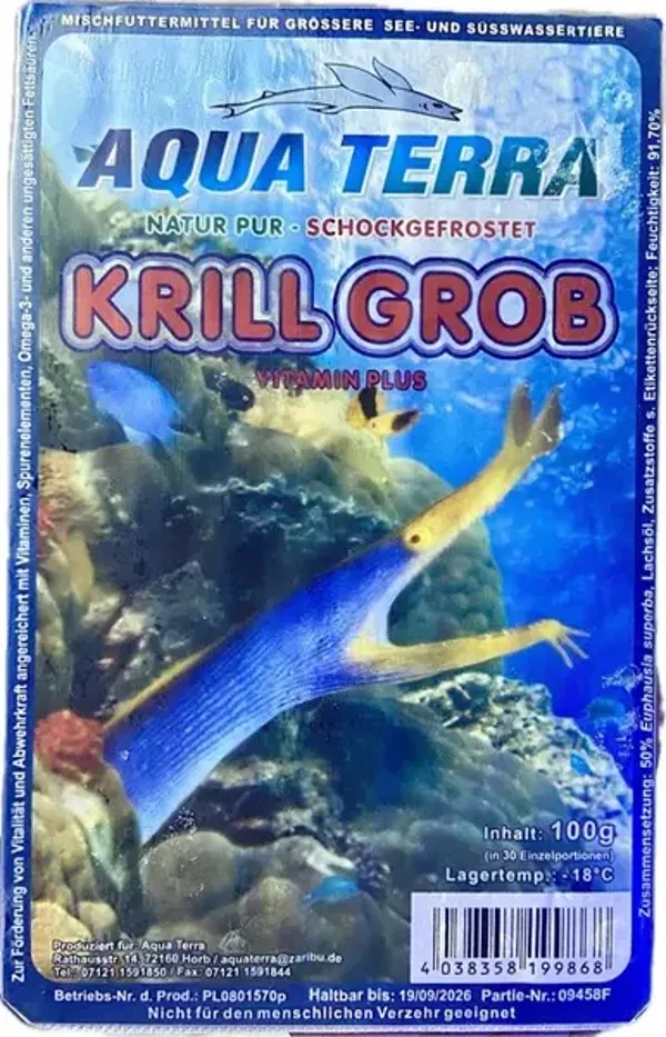 Frostfutter Krill Grob 100g Blister