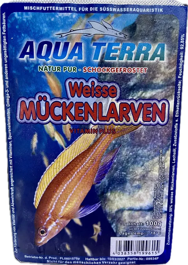 Frostfutter Weiße Mückenlarven 100g Blister
