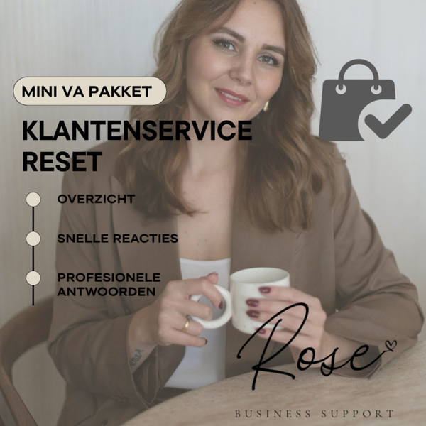 Mini VA Pakket – Klantenservice Reset voor Webshops