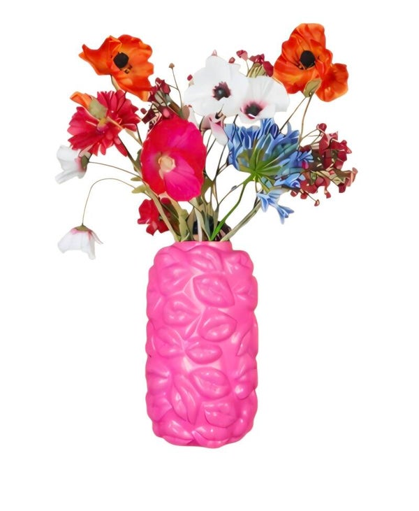 Kiss Me Vaas roze