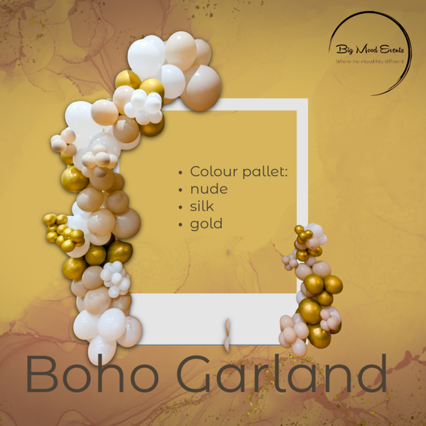 DIY Boho Neutral Balloon Garland