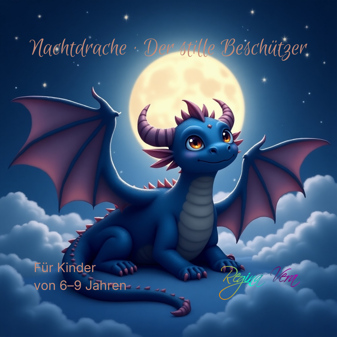 🐉 Nachtdrache · Der stille Beschützer – Premium Trancereise für Kinder (6–9 Jahre)