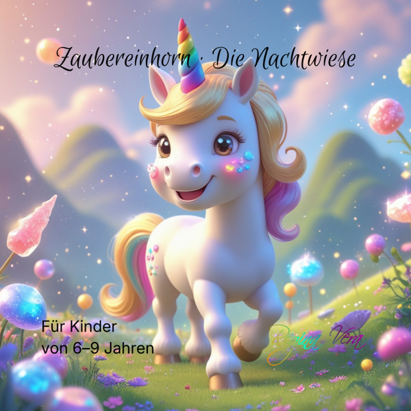 🌙 Nachtdrache · Ruhige Nachtflügel  oder Zaubereinhorn · Die Nachtwiese - Premium Einschlaftrancereisen für Kinder (6–9 Jahre)