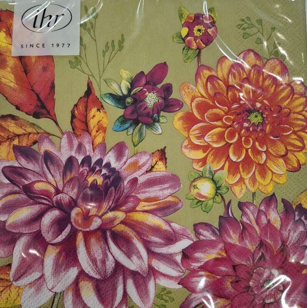 Servietten groß Herbstblumen von Ihr