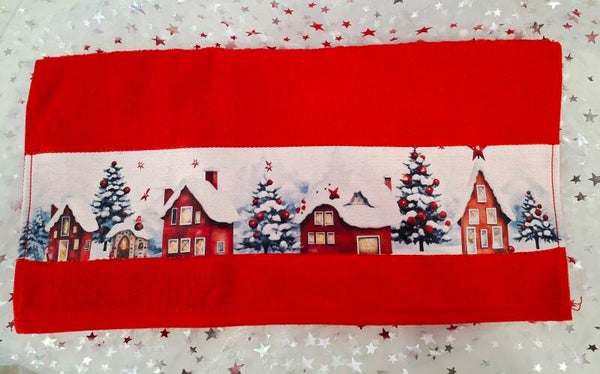 Frottiertuch Xmas rot 2341