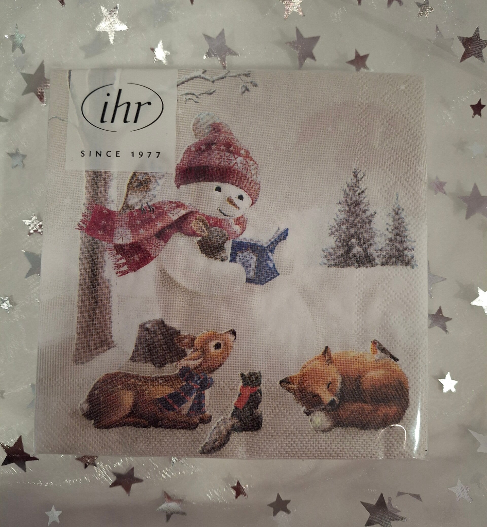 Servietten Schneemann klein von Ihr