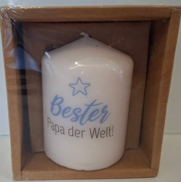Kerze Bester Papa der Welt! 3333