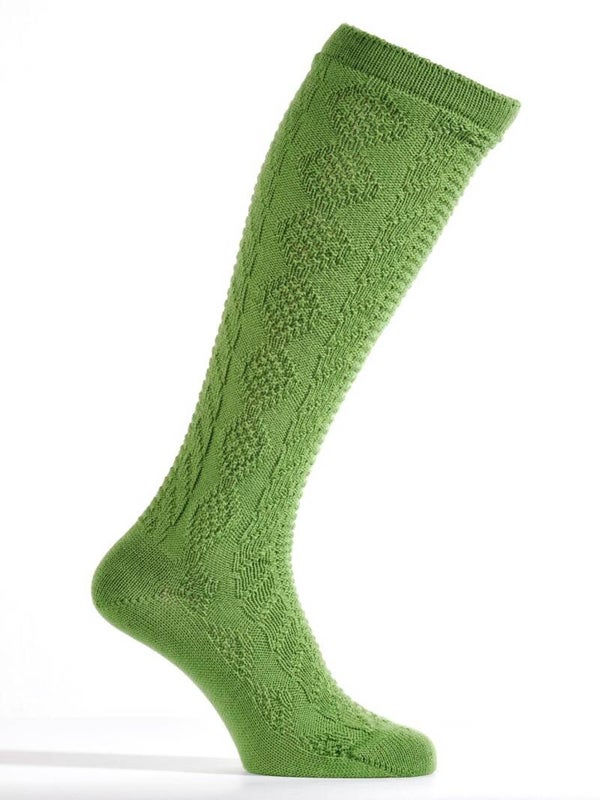 Kniestrumpf Gras 2411