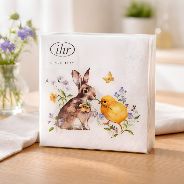 Ihr Servietten klein Hase mit Küken