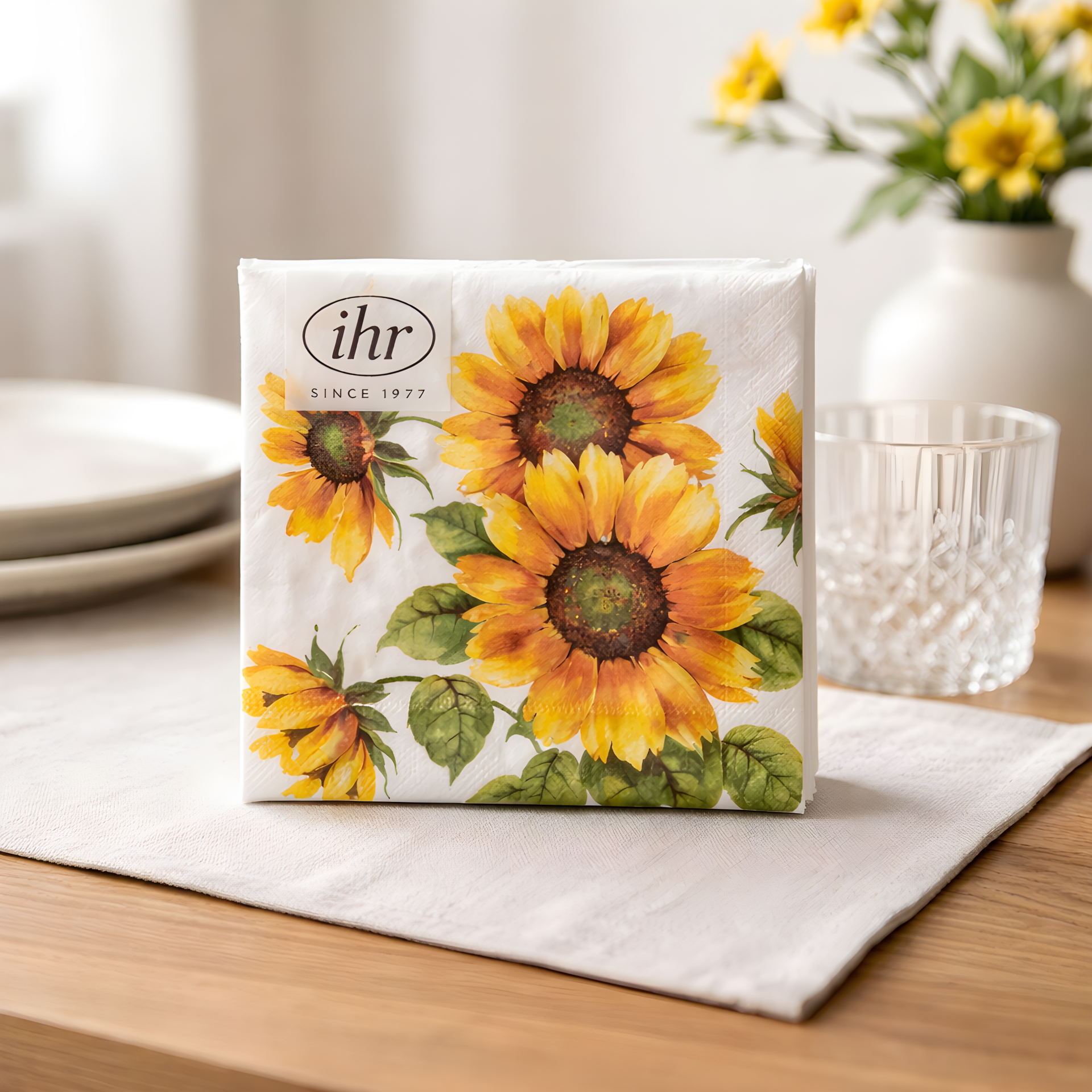 Servietten klein Sonnenblumen von Ihr