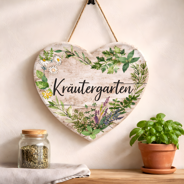 Metall Herz Kräutergarten
