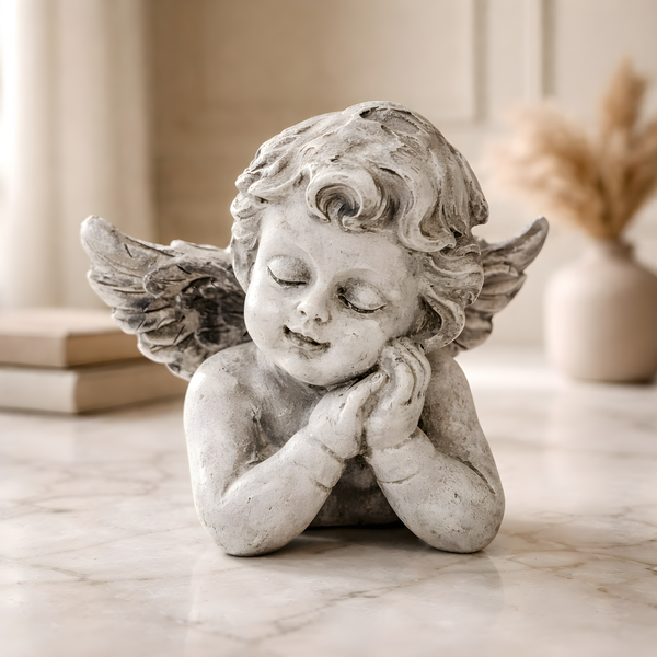 Trauer Engerl  mit geschlossenen Augen 2367754