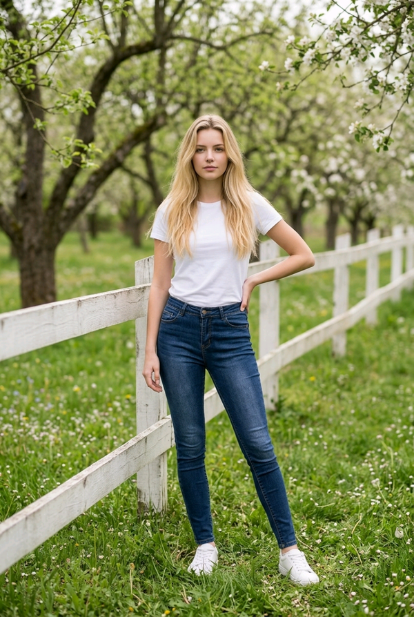 Nina Carter Jeans blau