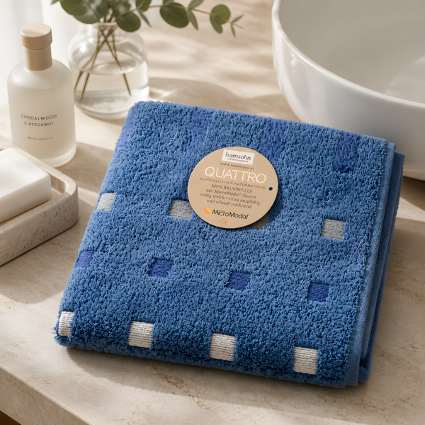 Handtuch blau quattro