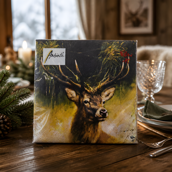 Servietten groß Hirsch1