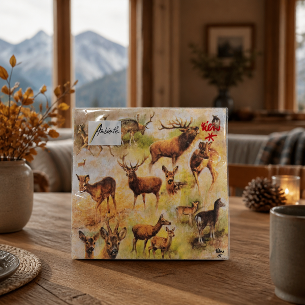 Servietten groß Wildtiere