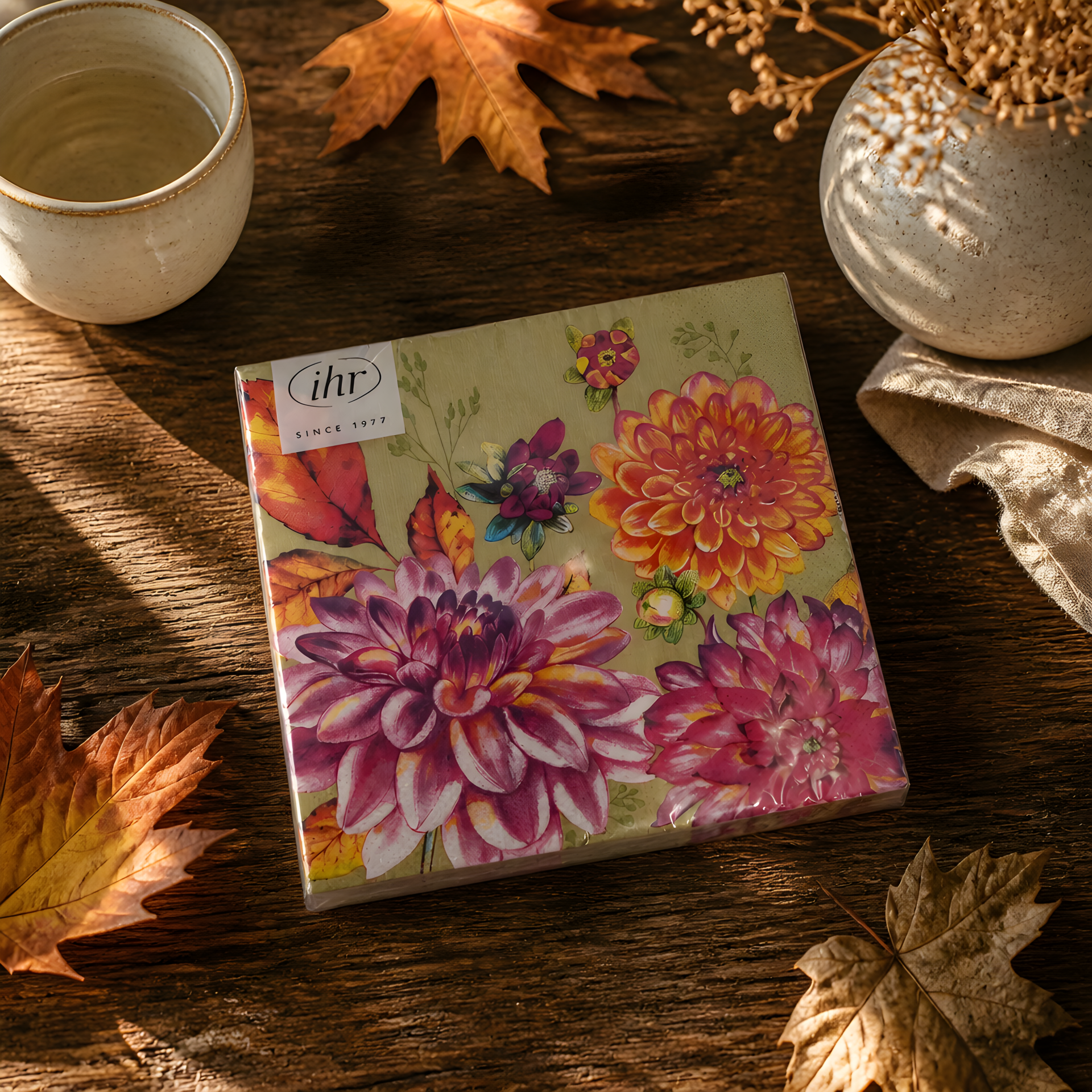 Servietten groß Herbstblumen von Ihr