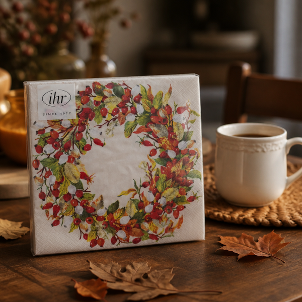 Servietten groß Herbstkranz von Ihr