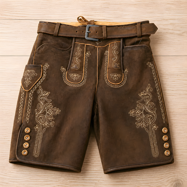 Lederhose walnut glossy 25706