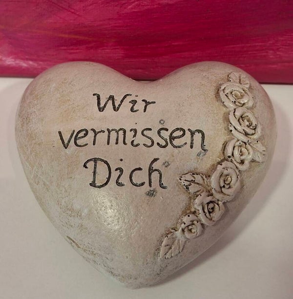 Herz mit Trauerspruch "Wir vermissen Dich 2565354
