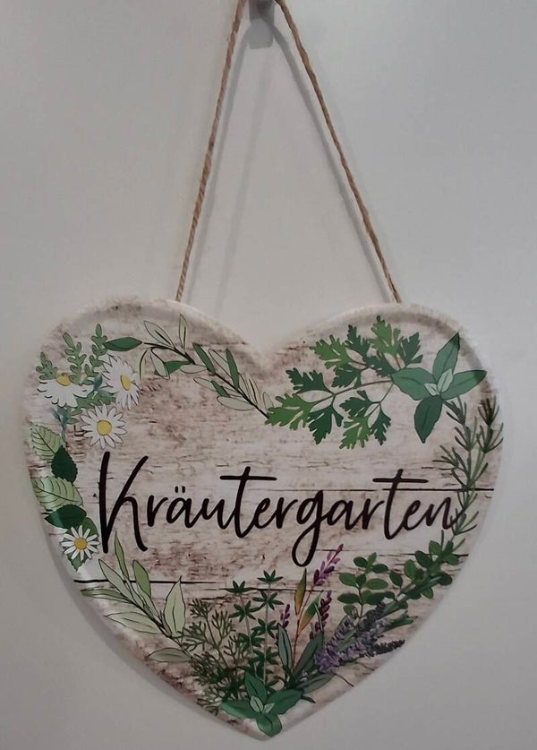Metall Herz Kräutergarten