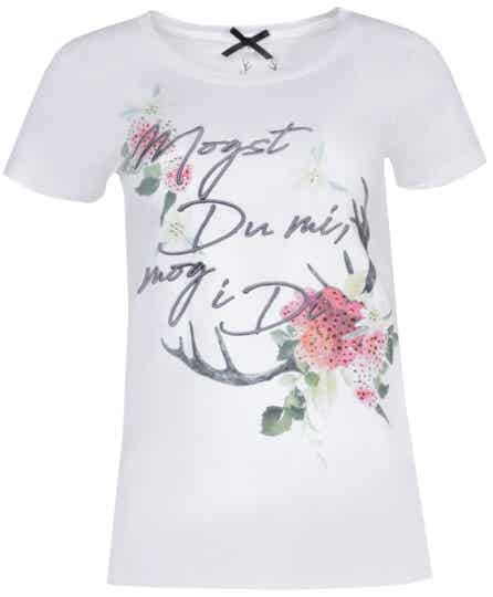 Trachtenshirt Mogst Du mi mog i Di 2293 weiß