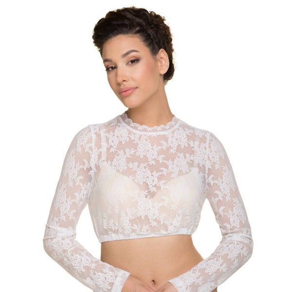 Dirndlbluse weiß 730709