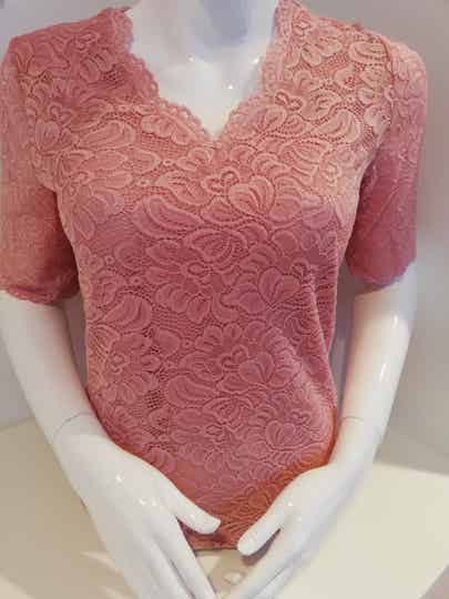 Spitzen Trachtenshirt rosa 401400 von Spieth & Wensky