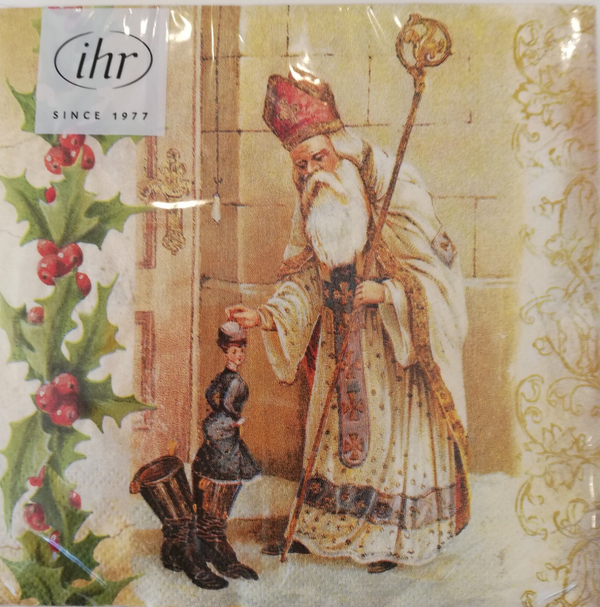 Servietten Nikolaus groß von Ihr