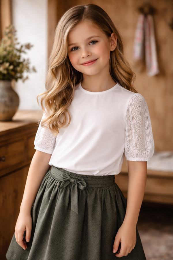 Shirt mit Spitze  5452