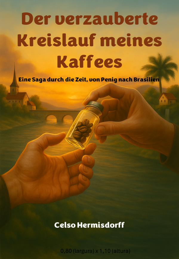 Das Buch: "Der verzauberte Kreislauf meines Kaffees". Verfügbar in Deutsch oder Portugiesisch