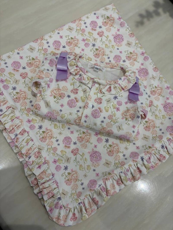 Blossom Babygrow and Blanket set