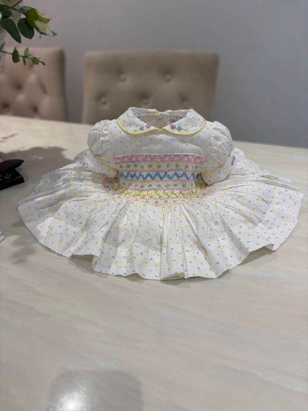 Pastel Swiss Dot Smock