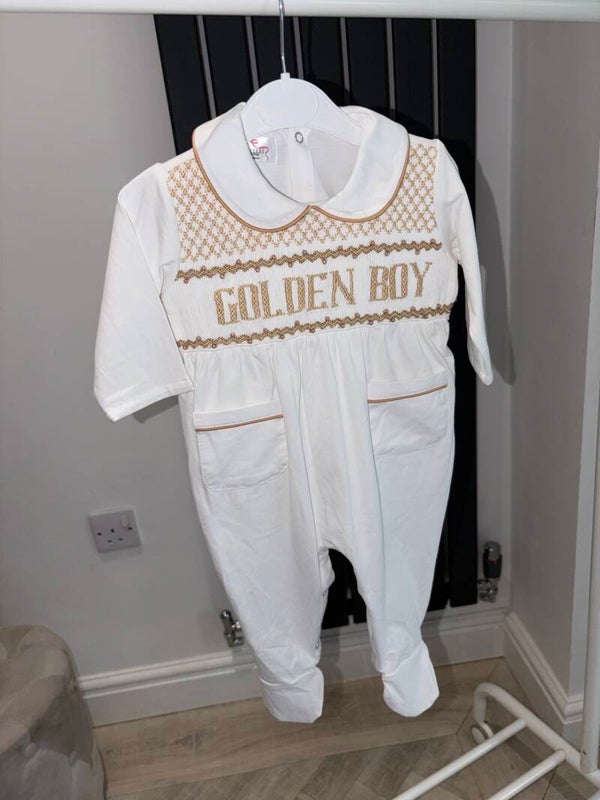 Golden Boy Babygrow