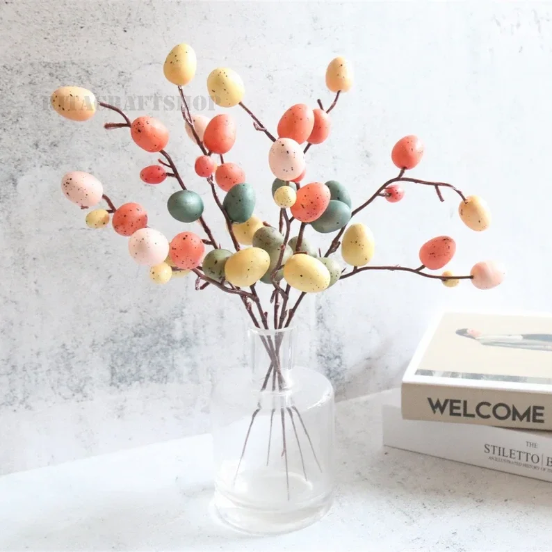 5 tiges d'oeufs de pâques