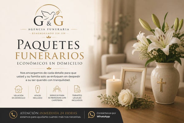 Paquetes funerarios economicos en domicilio