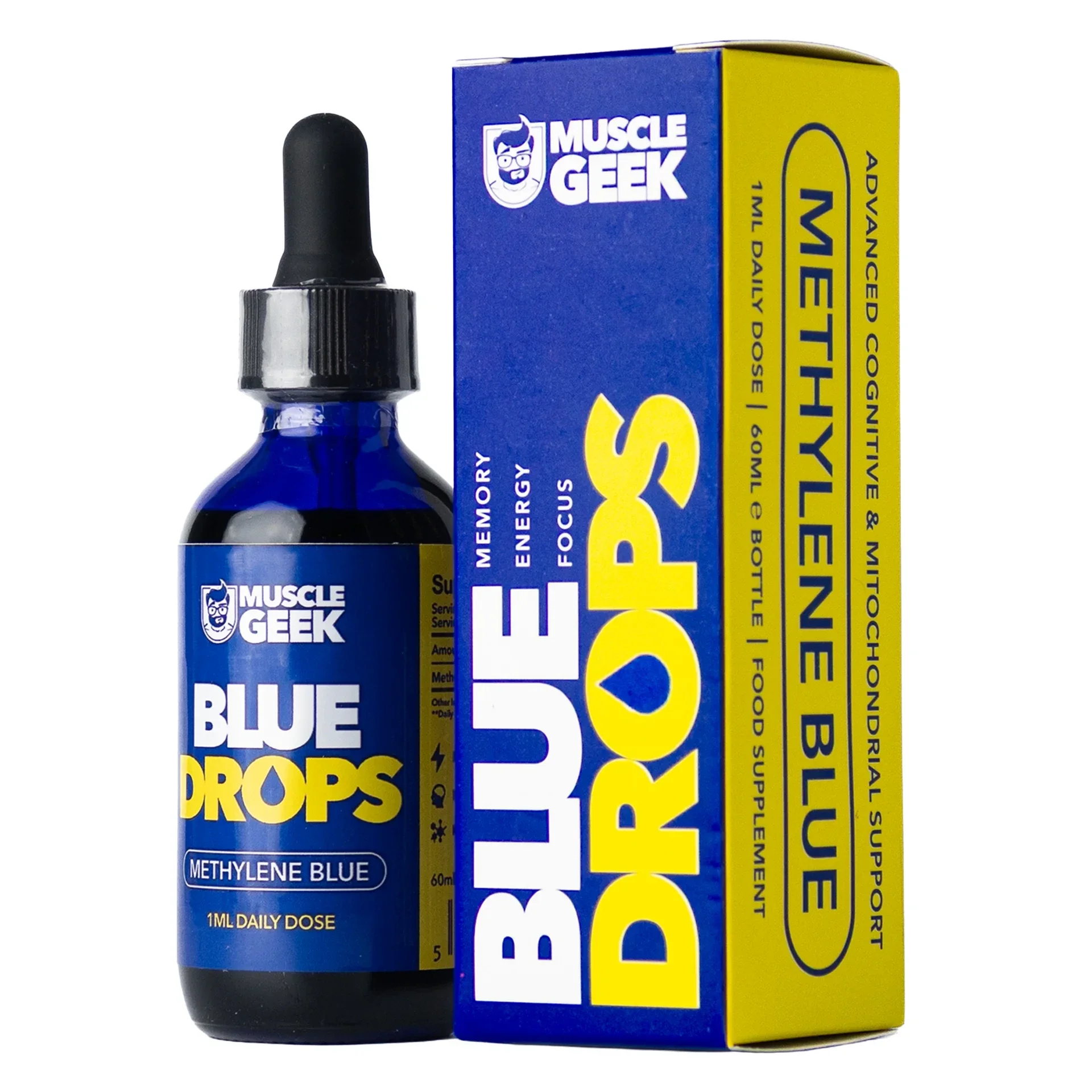Blue drops muscle geek