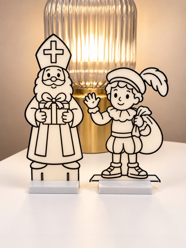 Sinterklaas kleur figuur set