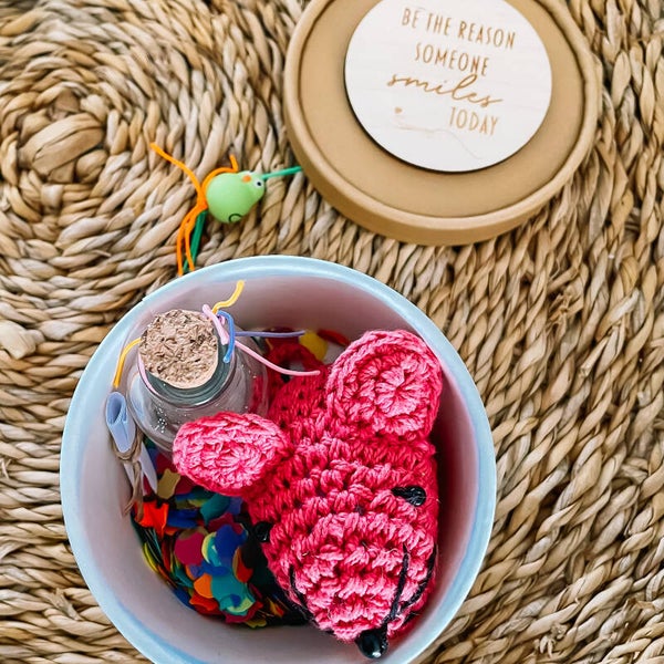 Kadoosje met sleutelhanger (muis)