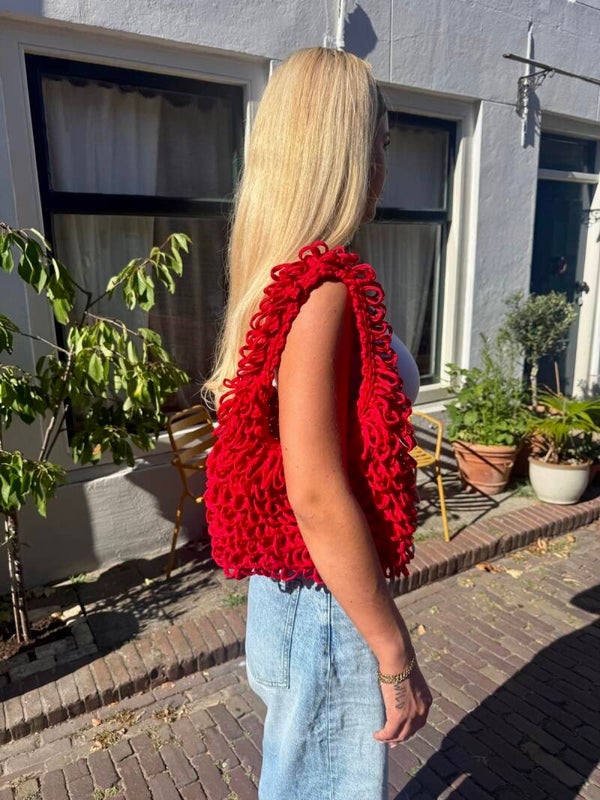 Patou Crochet Red